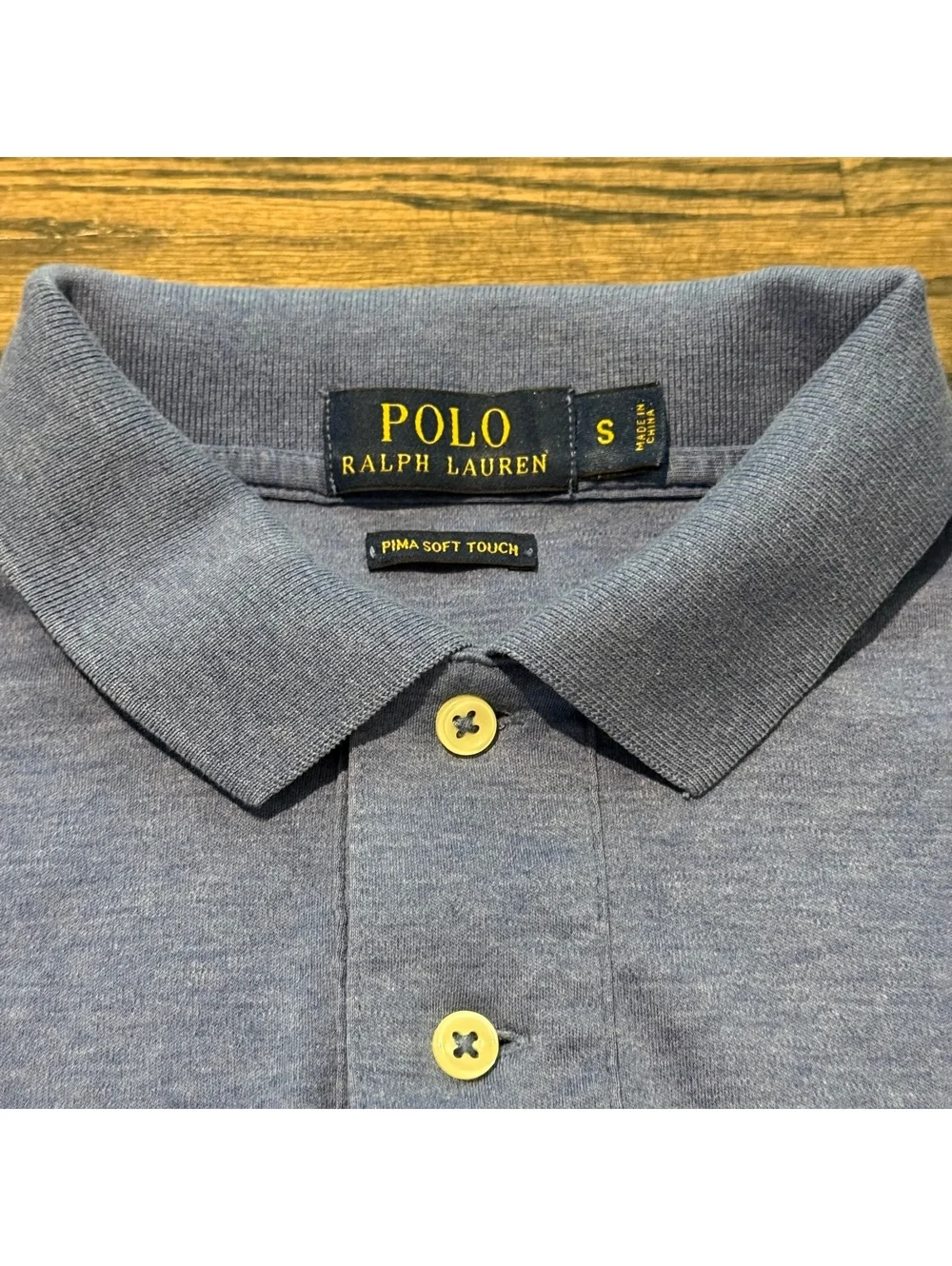 Polo Ralph Lauren Men's Light Blue Pima Cotton Polo Size Small